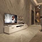 Decoraktiv Trendstyle 4 Slm Tv Ünitesi Tv Sehpası - Parlak Beyaz