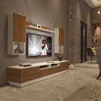 Decoraktiv Trendstyle 5220DAS Mdf Tv Ünitesi Tv Sehpası - Beyaz - Ceviz