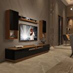 Decoraktiv Trendstyle 5220DAS Slm Tv Ünitesi Tv Sehpası - Ceviz - Siyah