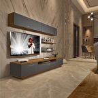 Decoraktiv Trendstyle 5 Mdf Tv Ünitesi Tv Sehpası - Pera - Antrasit