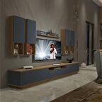 Decoraktiv Trendstyle 8DAS Mdf Tv Ünitesi Tv Sehpası - Pera - Antrasit