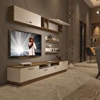 Decoraktiv Trendstyle 5220 Mdf Tv Ünitesi Tv Sehpası - Pera - Beyaz