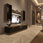 Decoraktiv Trendstyle 5D Mdf Tv Ünitesi Tv Sehpası - Pera - Siyah