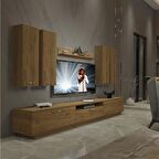Decoraktiv Trendstyle 8D Mdf Tv Ünitesi Tv Sehpası - Naturel Pera