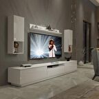 Decoraktiv Trendstyle 270DAS Mdf Tv Ünitesi Tv Sehpası - Parlak Beyaz