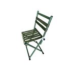 T.Concept Dekoratif Konforlu Katlanabilir Yaslanılabilir Kamp Sandalye Yeşil