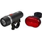 T.Concept Pilli Bisiklet Ön Arka Far Stop Lambası Seti 