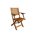 T. Concept Ahşap Kollu Katlanır Sandalye,Bahçe Balkon Teras