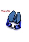 MOTOYEL GİDON AYNA UNIVERSAL MAVİ