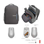 Lenovo B515 Gri Çanta, Lenovo 300 Wireless Gri Mouse Pro Set