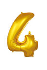 Folyo Balon Gold Rakam 40 inç 100 cm Helyum Gaz Uyumlu