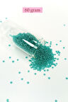 Dökme Cam Kum Boncuk (11/0) 2 mm - 60 Gram -  Şeffaf Yeşil - BNC049