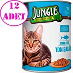 Jungle Kedi Konservesi Ton Balıklı 415 GR 12 AD