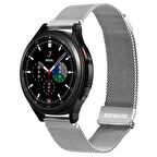 Polham Çelik Milano Loop Samsung Galaxy Watch 20MM ve Huawei GT2-GT3- Magic 2 42MM için Kordon Kayış