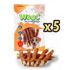 Wooc Tavuk Sargılı Sütlü Stick Köpek Ödülü 80 Gr X 5 Adet