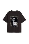 UNİSEX Bay Bape Desenli Siyah Yazlık T-shirt