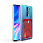 Gpack Xiaomi Redmi 9 Kılıf 1 Adet Kartlıklı Silikon Kamera Korumalı