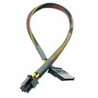Dell QBT1250 QCT 1250 ECT 1250 Uyumlu Mini 6 Pin to SATA Power Kablo