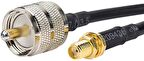 Pl-259 Uhf Erkek-Sma Dişi Kablo 2 Metre