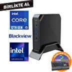 Blackview MP200 i5-12450H 16GB 512GB SSD Windows 11 Pro Mini PC + Gaming Klavye MP20016512I5 017