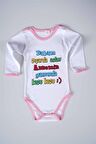 YENİ SEZON BABAM DIŞARDA ASLAN YAZILI BEBEK ÇOCUK UZUN KOL PAMUK BADY ZIBIN