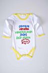 YENİ SEZON ÇEVREYE VERDİĞİM YAZILI BEBEK ÇOCUK UZUN KOL PAMUK BADY ZIBIN