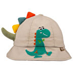 KİTTİ ERKEK ÇOCUK 1-3 YAŞ DİNOZOR MODELLİ PAMUK BALIKÇI ŞAPKA