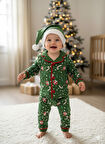 BEBEK YILBAŞI NOEL TEMALI PİJAMA TAKIMI