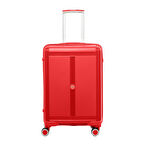 Unisex  JMY8101.19 John May PP Silikon Valiz Orta Boy  67x41x29cm  Kırmızı