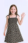 KIZ ÇOCUK ASKILI ELBİSE ÇİÇEK DESENLİ B35 HCM00119