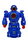 Çarp Dön Sesli Işıklı Robot 16 Cm Mavi