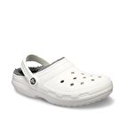 Crocs 203591 Classic Lined Clog Beyaz-Gri