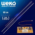 UNIVERSAL 3LÜ KESİLEBİLİR 60 CM (42 ALTI İÇİN) 2 X ÇUBUK ELED + DRIVER