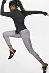 Nike Fast Leggings De Running Crop Toparlayıcı Gri Kadın Spor Tayt