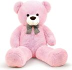 Oyuncak 80 Cm Papyonlu Peluş Ayıcık- İthal Kumaş - Premium Koleksiyon Hediyelik Ayı (% 100 YERLİ)