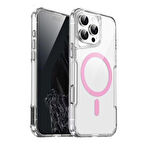 Gpack Apple iPhone 16 Pro Kılıf Magsafe Renkli Şeffaf Sert Mika T-Max ALP