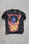 The Doors ''dance On Fire'' Kadın Oversize Vintage Rock T-shirt