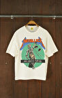 Metallica ''and Justice For All'' Oversize Kısa Kollu Off White Tshirt