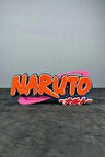 Naruto Logo Figür - Yüksek Kalite Anime Koleksiyon Figürü