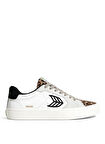 Beyaz - Çok Renkli Kadın Lifestyle Ayakkabı 411301W85W - SALVAS Leather Leopard