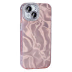 Gpack Apple iPhone 15 Plus Kılıf Parlak Taş Detaylı Airbagli Esila Kapak