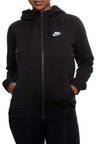 Nike Sportswear Essantial Hoodie Siyah Kadın Spor Sweatshirt