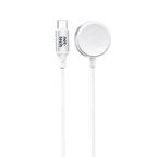 Kablosuz Beyaz Manyetik Saat Şarj Cihazı | Apple Watch ve Tüm Manyetik Uyumlu Saatlerle Uyumlu,100cm