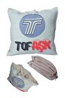 TofAşk Tofaş Baskılı Battaniyeli Opsiyonel Yastık