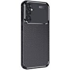 Gpack Samsung Galaxy A26 uyumlu Kılıf Negro Karbon Görünümlü Silikon