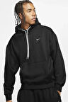 Nike Solo Swoosh Fleece Hoodie Siyah Erkek Sweatshrit