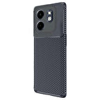 Gpack İnfinix Smart 9 uyumlu Kılıf Negro Karbon Görünümlü Silikon