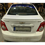 Chevrolet Aveo Bagaj Üstü Slim Spoiler Piano Black Parlak Beyaz