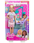 Barbie Bakım Temalı Kariyer Oyun Seti Diş Hekimi Bebeği JCR74