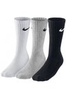 Dri Fit Everday Cotton Crew Socks 3 lü Spor Çorap Beyaz Gri Siyah